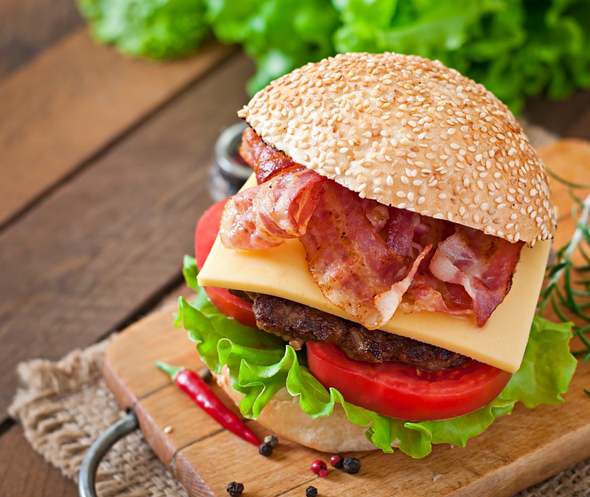 Burger au bacon