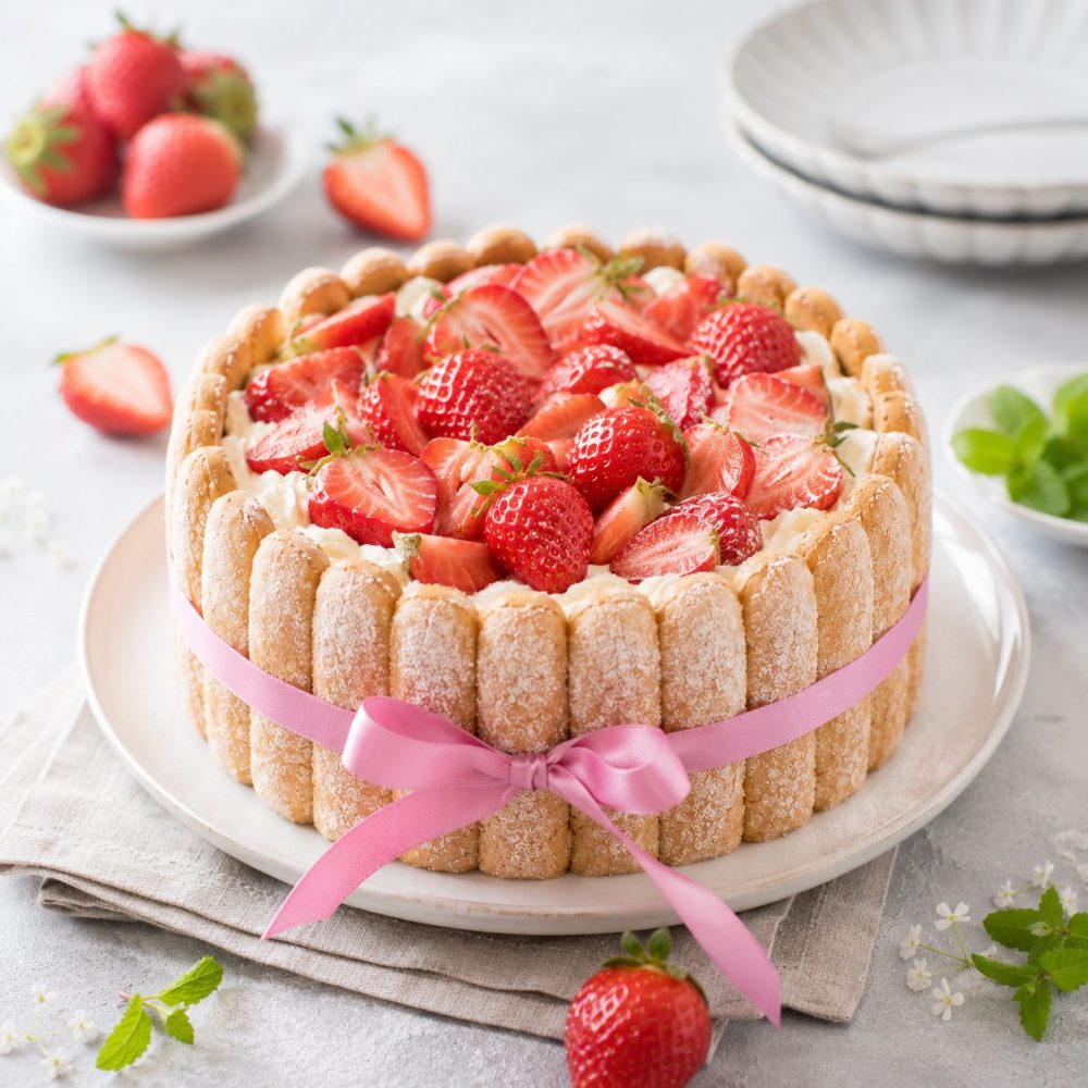 Charlotte aux fraises
