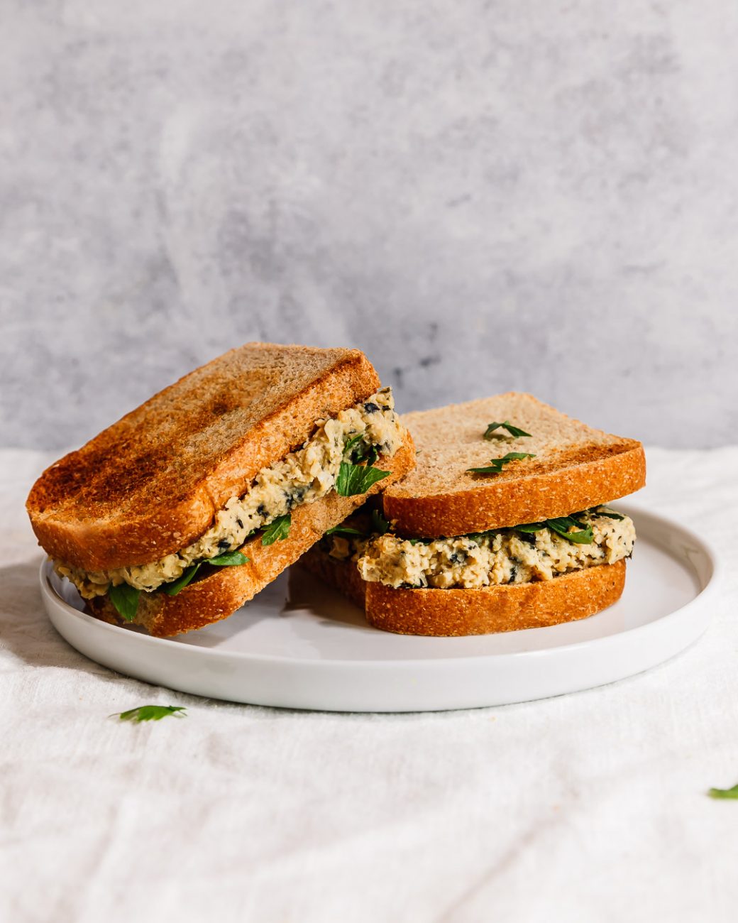 Sandwich vegan aux pois chiches