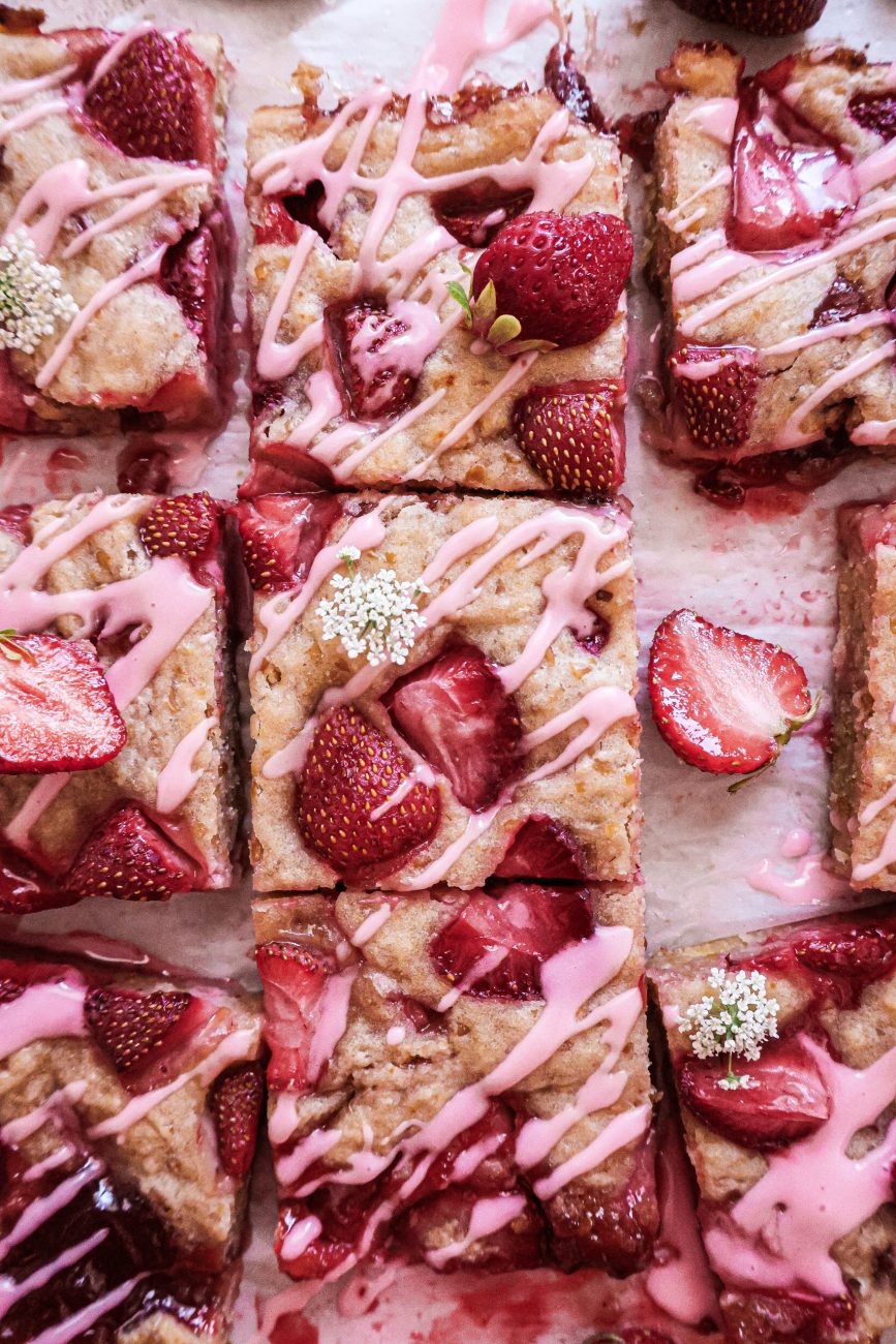 Blondie aux fraises