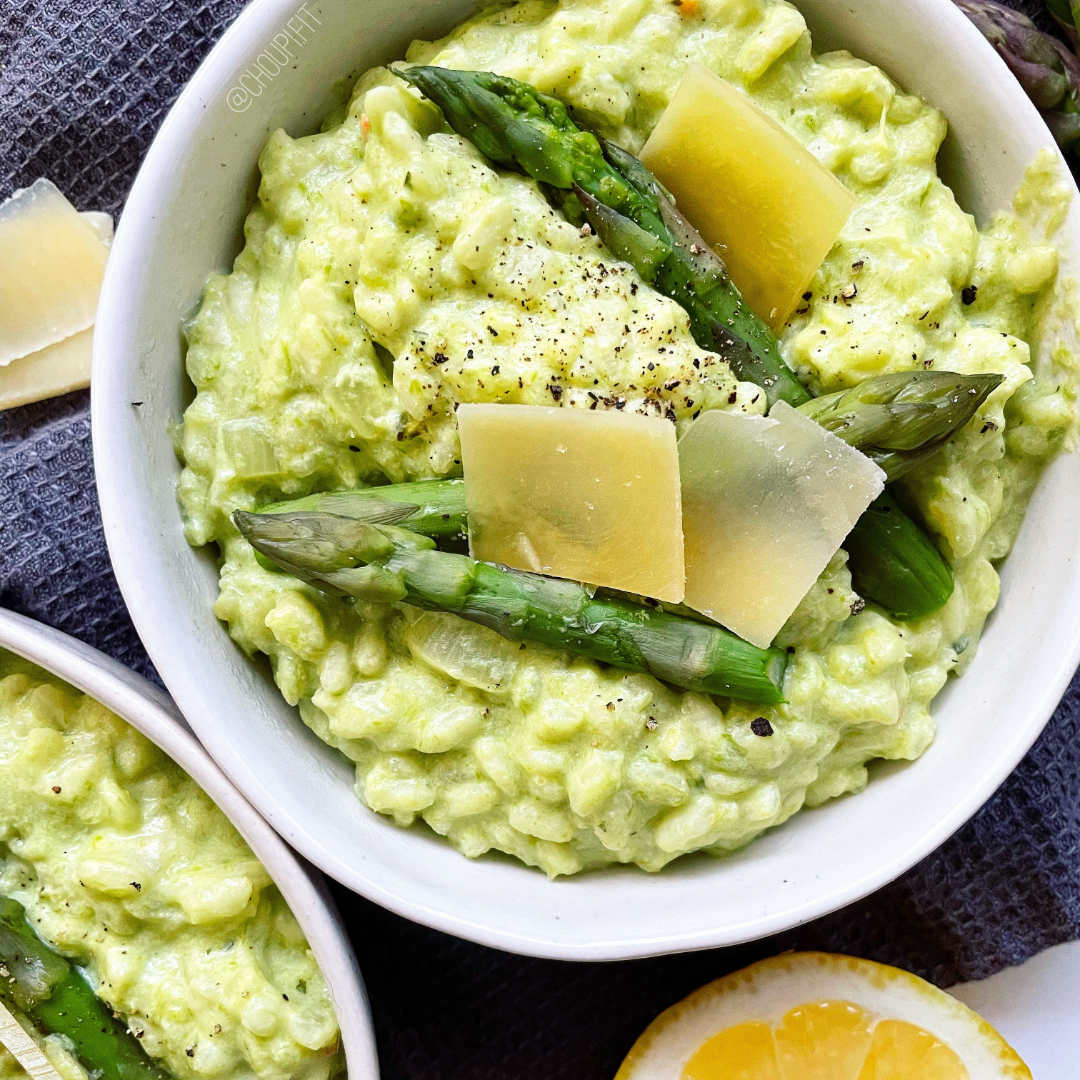 Risotto aux asperges vertes (sans vin)