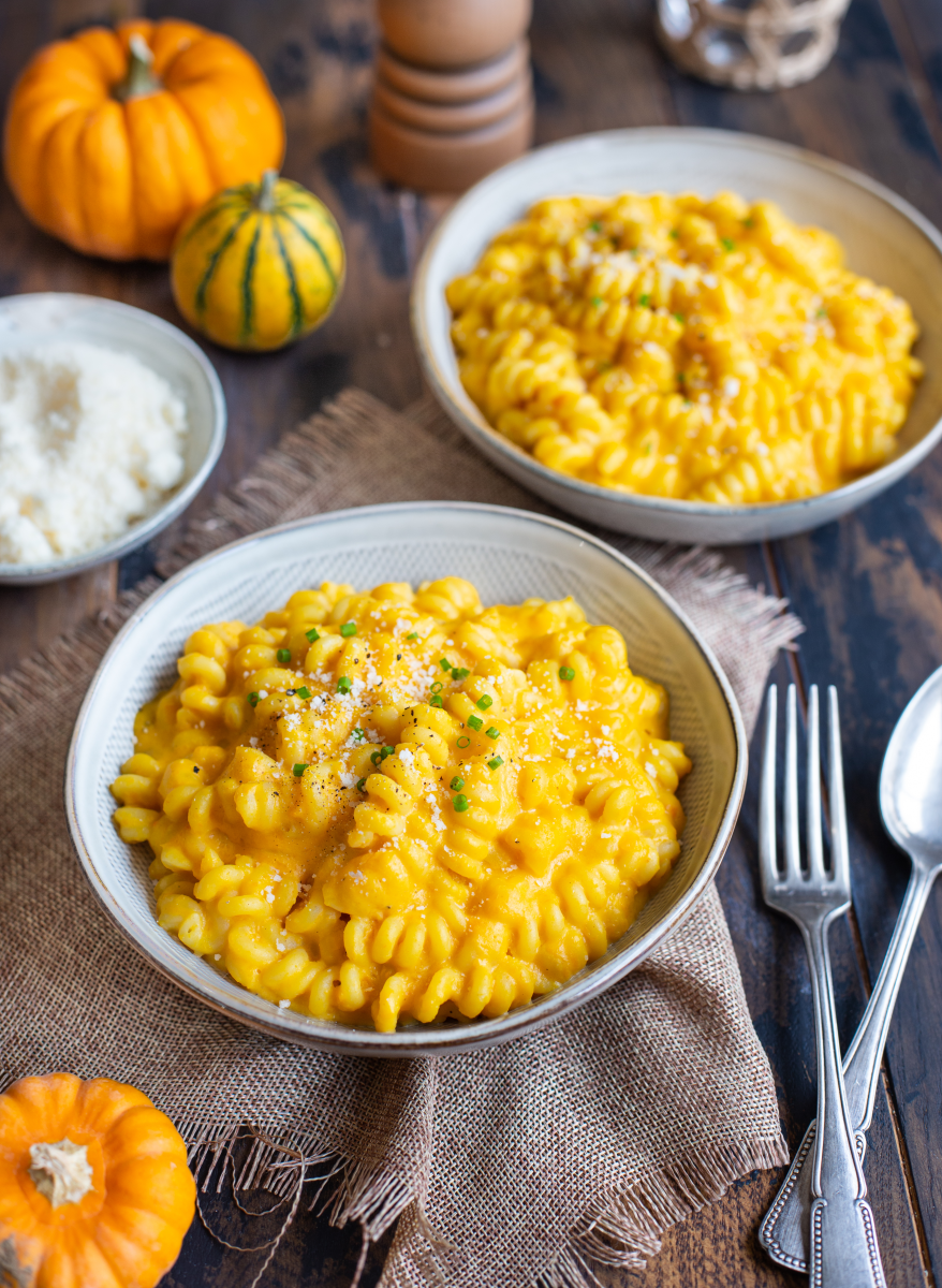 Pâtes onctueuses à la crème de butternut